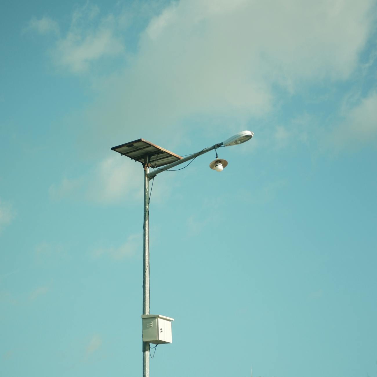 Top 10 Businesses to Start in South Africa's Townships in 2026 9 solar panel street light against blue sky